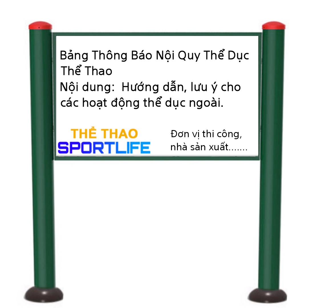 Bảng nội quy thể dục thể thao ngoài trời